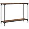 vidaXL Console Table Smoked Oak 39.8"x12"x29.5" Engineered Wood